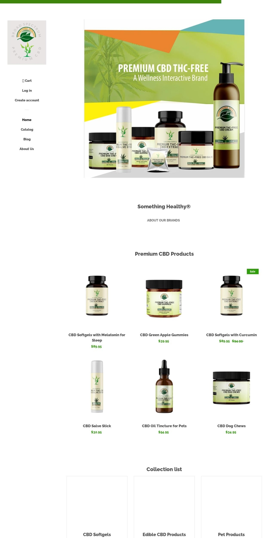 somethinghealthy.shop shopify website screenshot