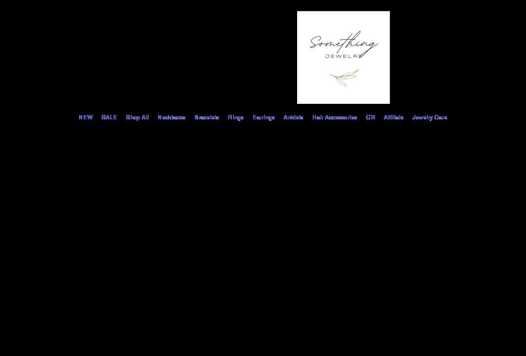 somethingjewelry.com shopify website screenshot