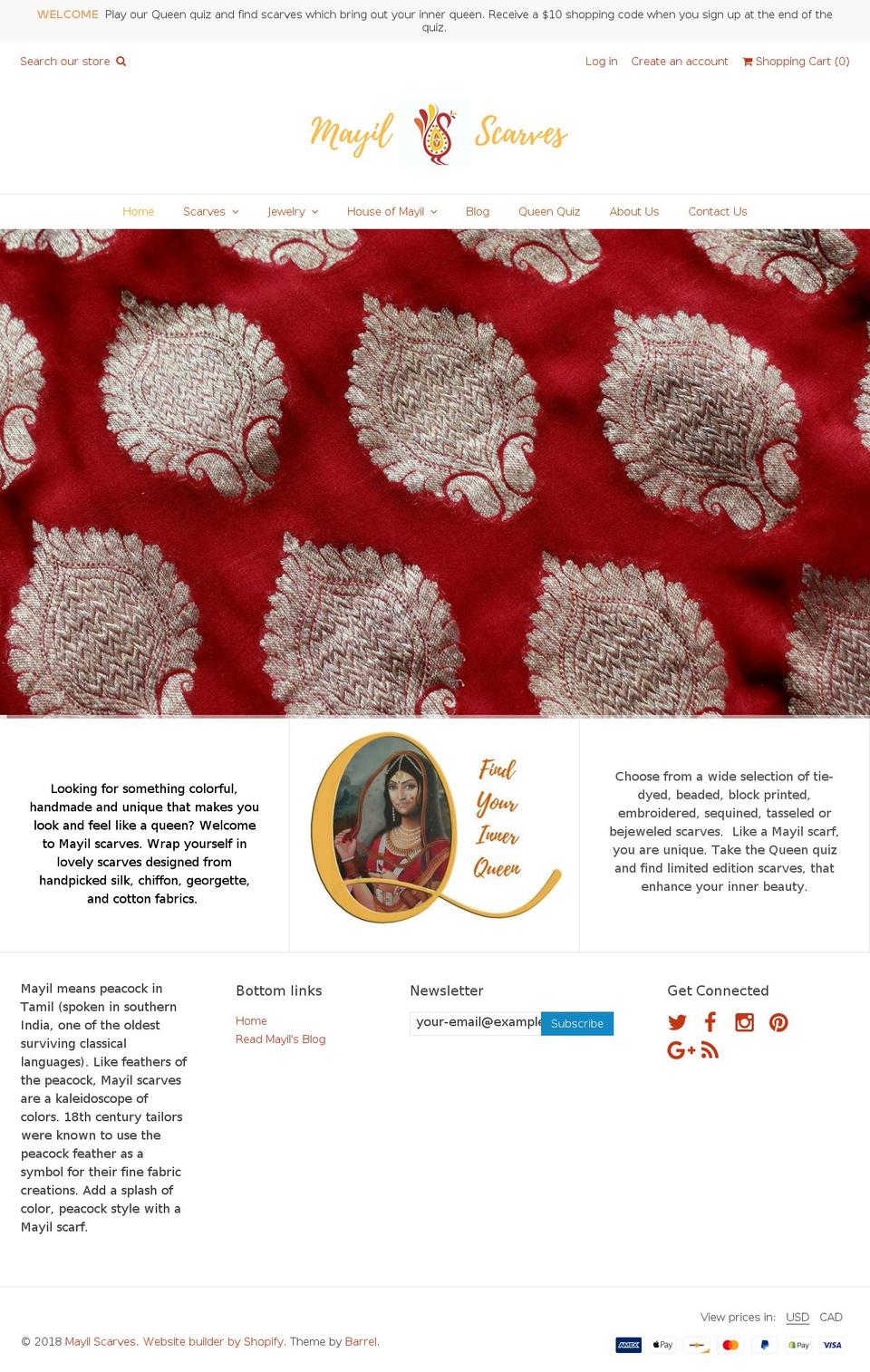 somethingsindian.com — Shopify storefront screenshot