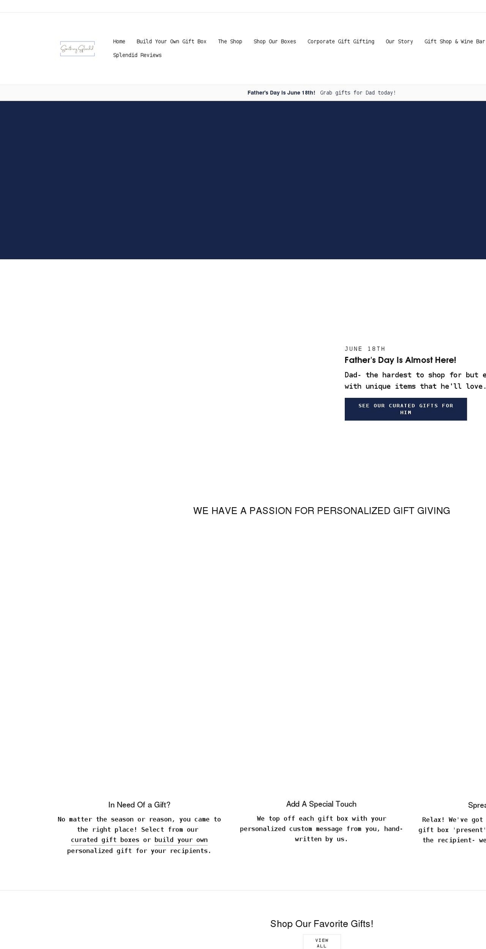 somethingsplendidco.com shopify website screenshot