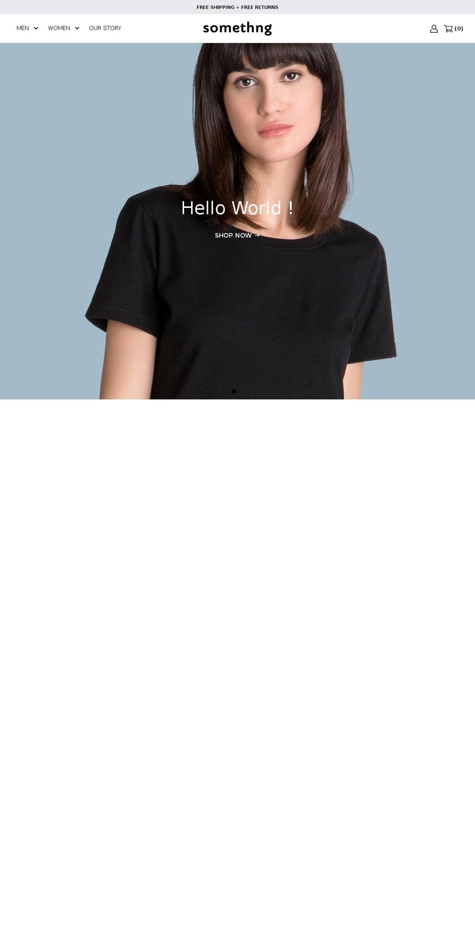somethng.com — Shopify storefront screenshot