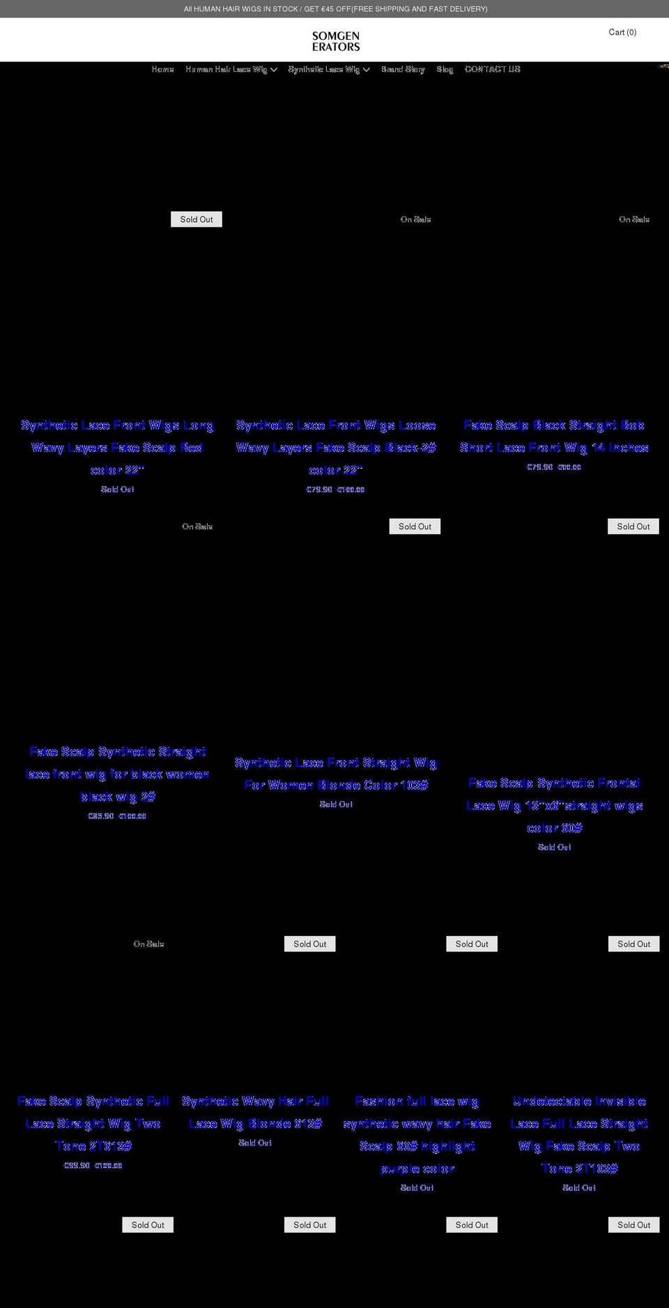 somgenerators.com shopify website screenshot