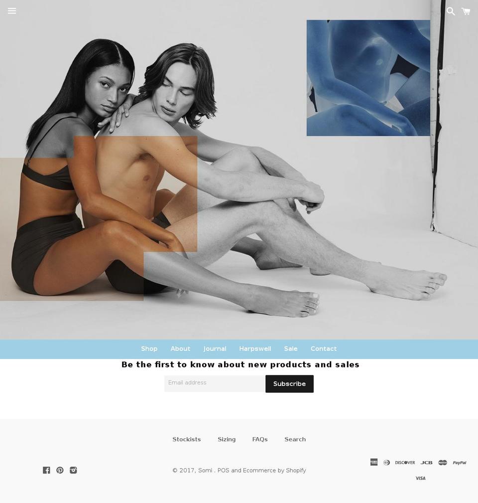 somiapparel.com shopify website screenshot