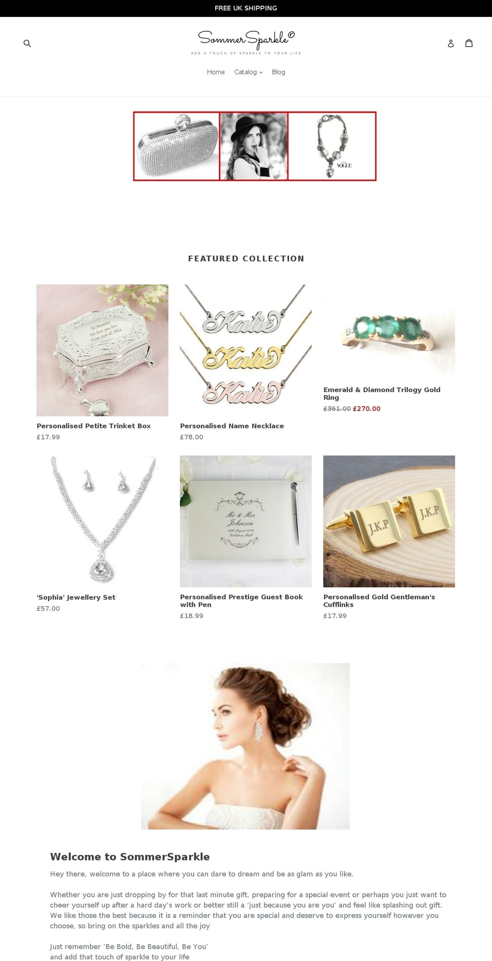 sommersparkle.com — Shopify storefront screenshot