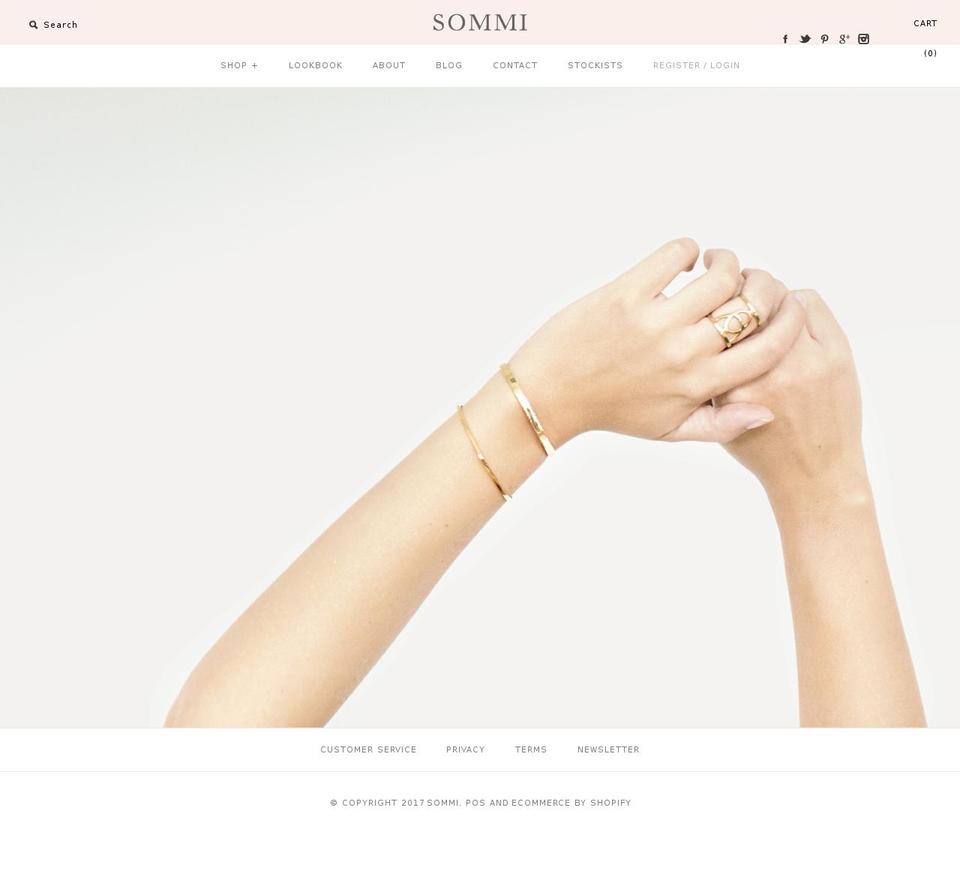sommijewelry.com shopify website screenshot
