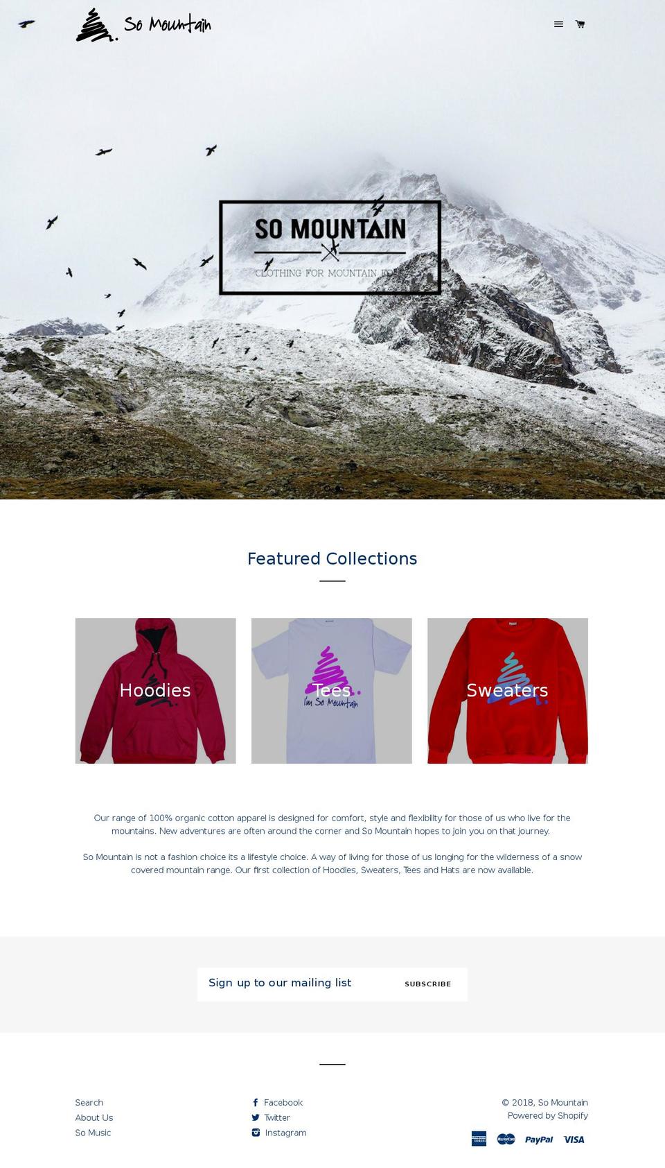 somountain.com — Shopify storefront screenshot
