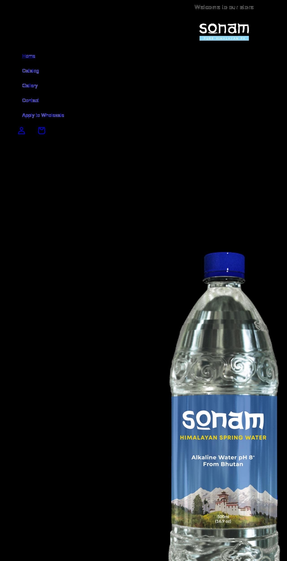 sonamwater.com shopify website screenshot