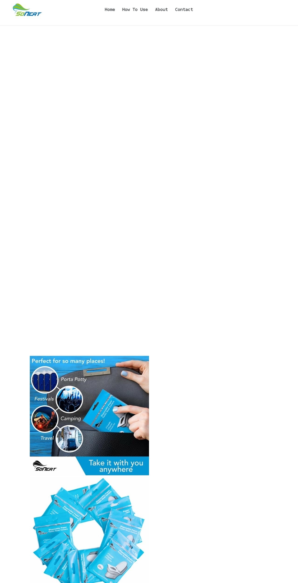 soneatproducts.com shopify website screenshot