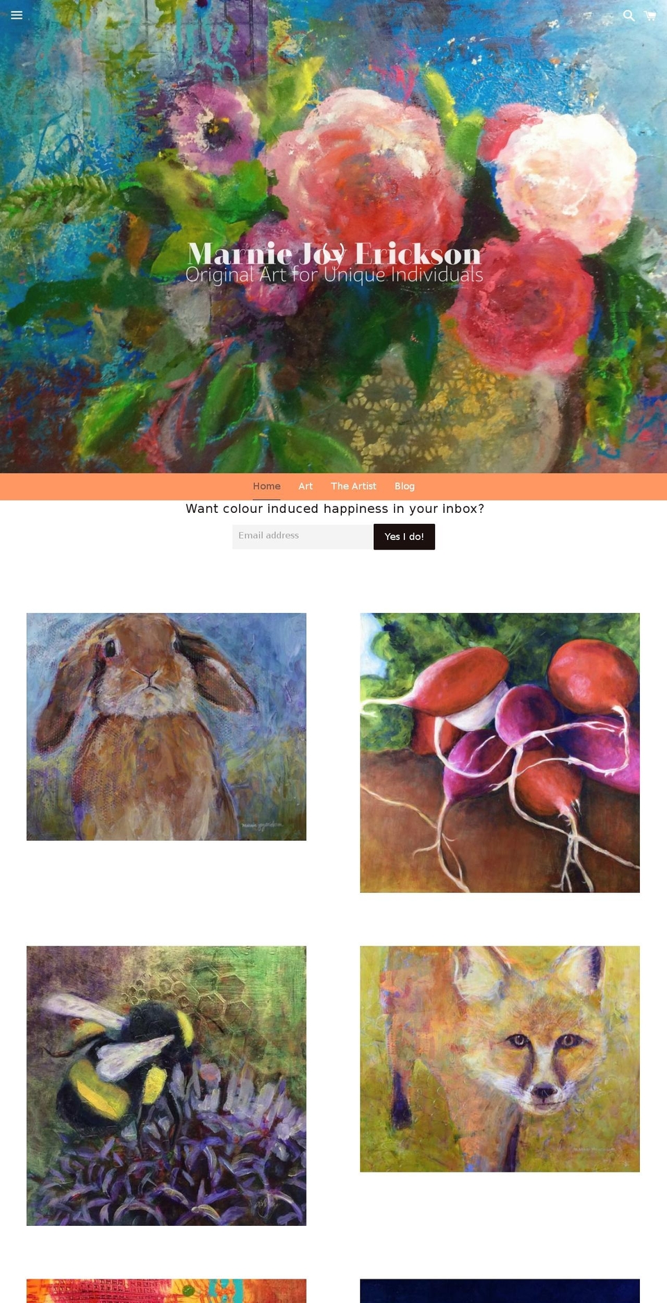 songbirdart.com shopify website screenshot