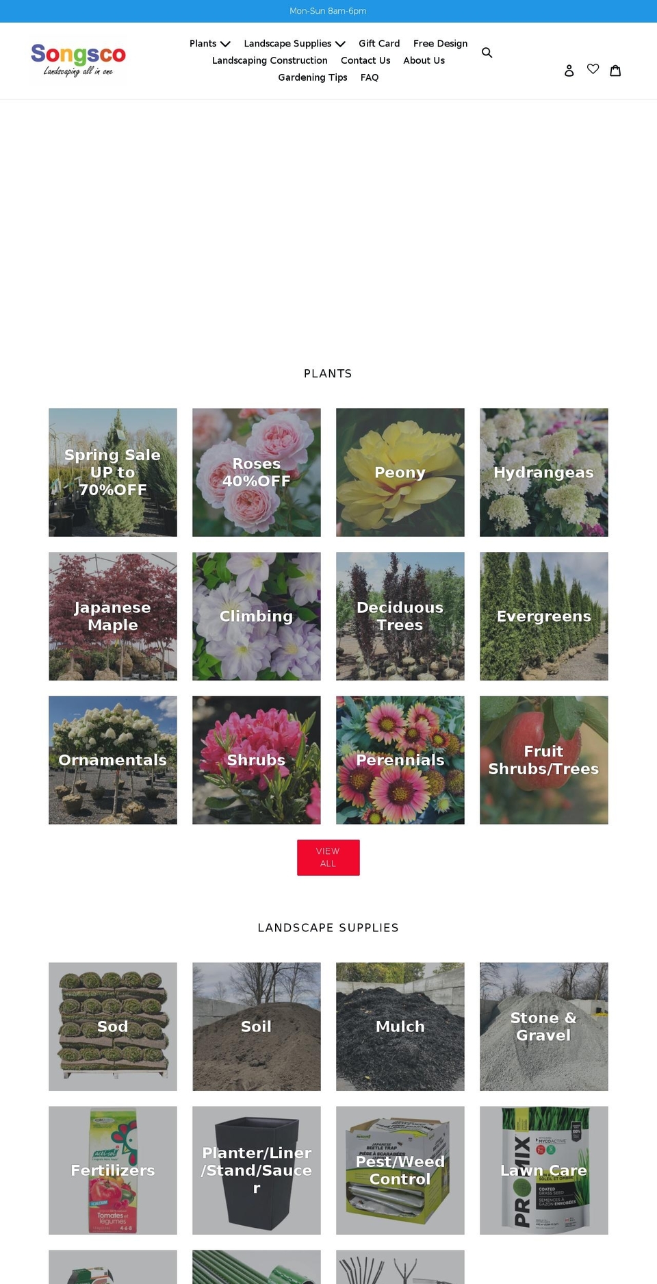 songsco.com shopify website screenshot