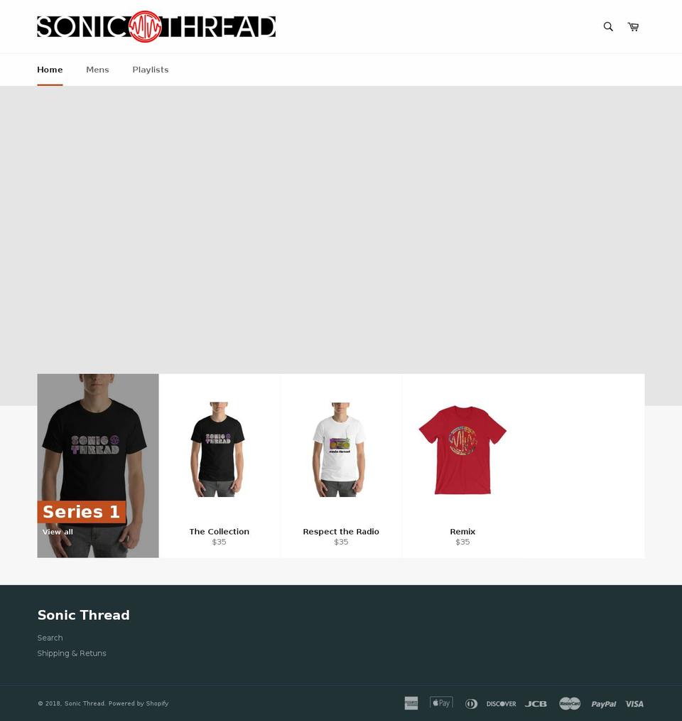 sonicthread.com shopify website screenshot