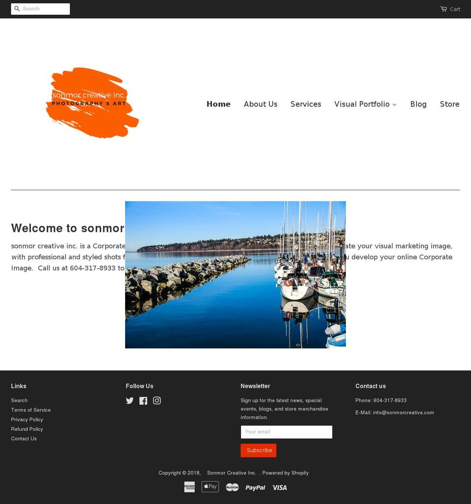 sonmorcreative.com shopify website screenshot