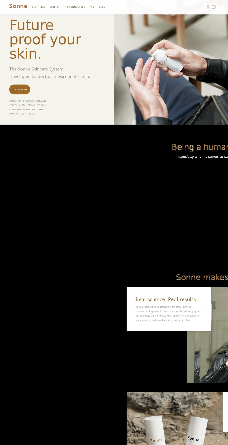 sonnecare.com — Shopify storefront screenshot