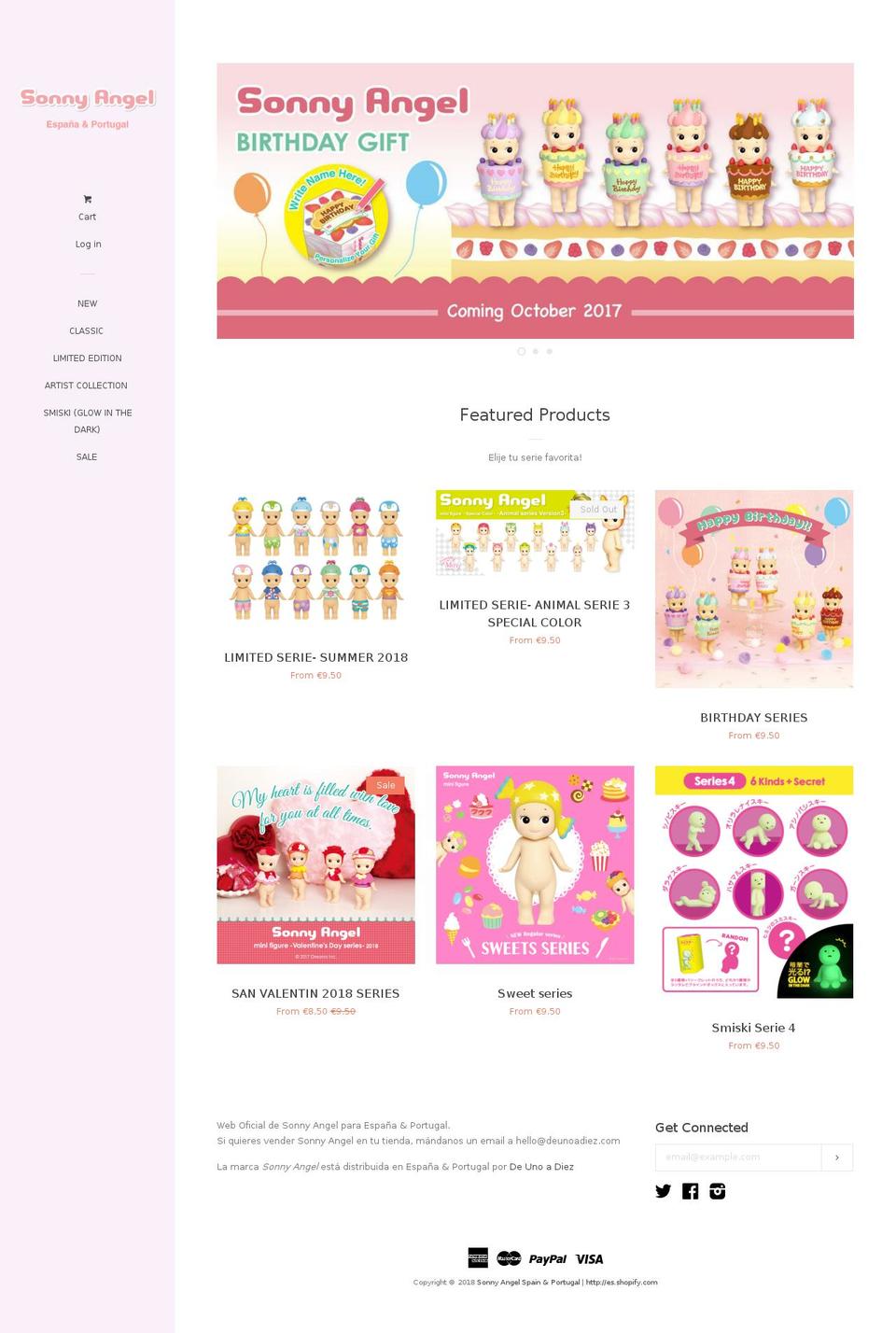 sonnyangel-portugal.com — Shopify storefront screenshot