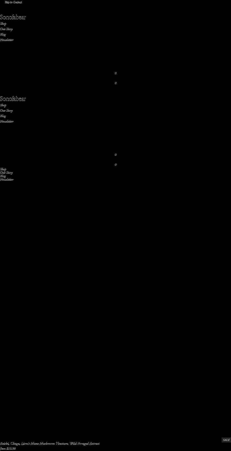 sonofabear.shop shopify website screenshot