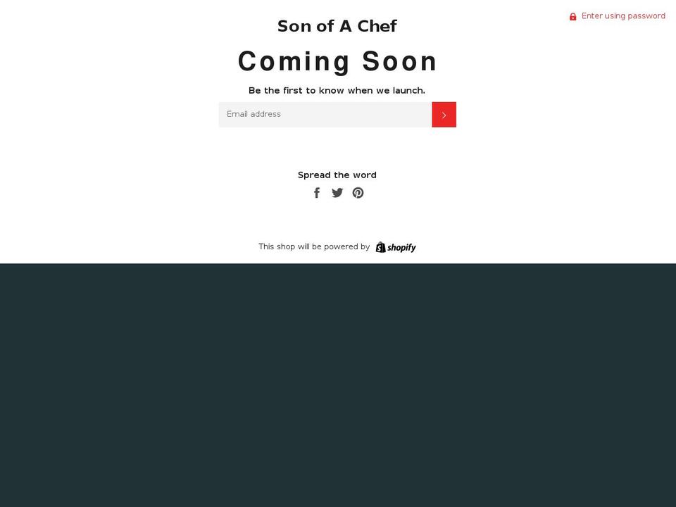 sonofachef.ca shopify website screenshot