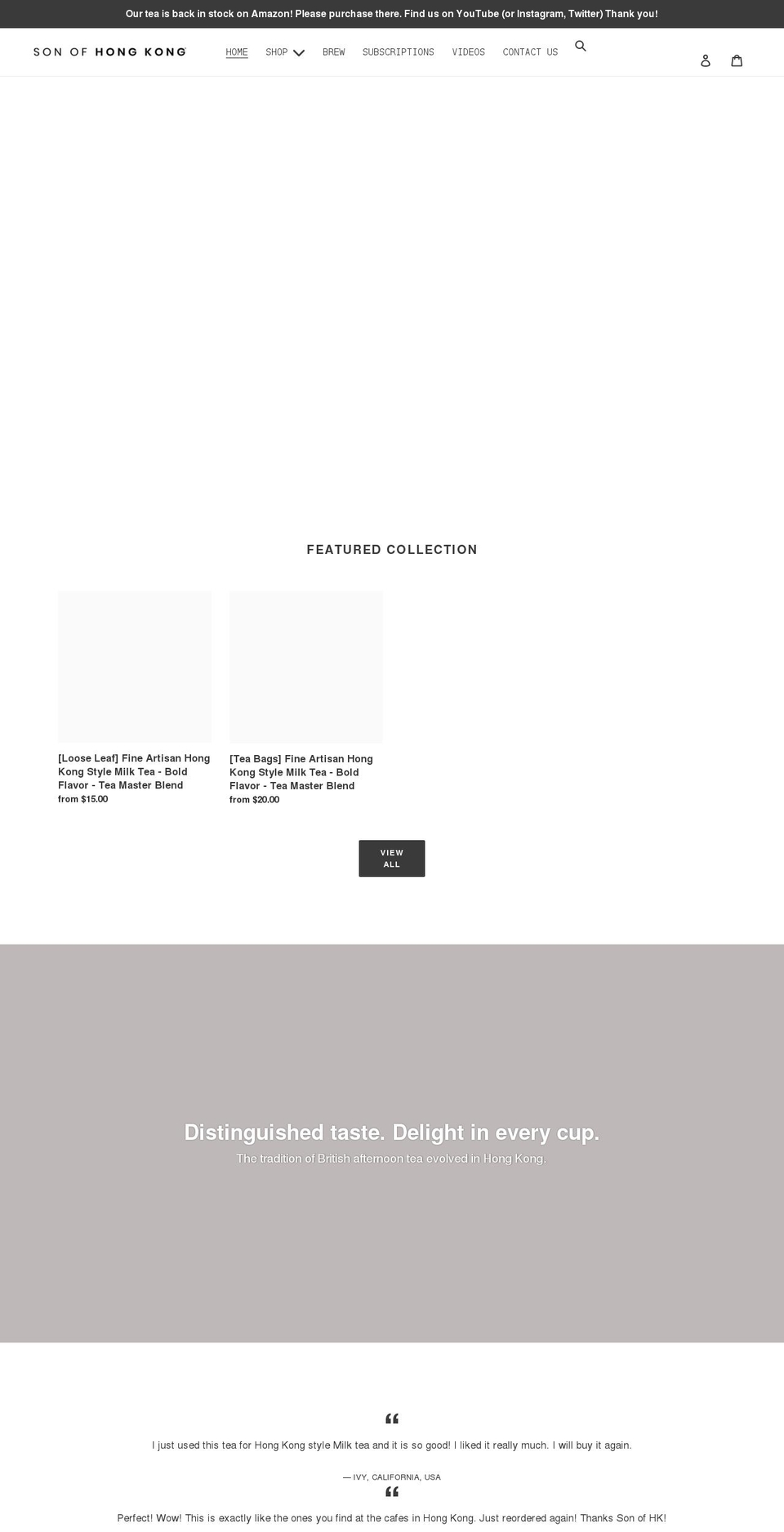 sonofhk.com shopify website screenshot