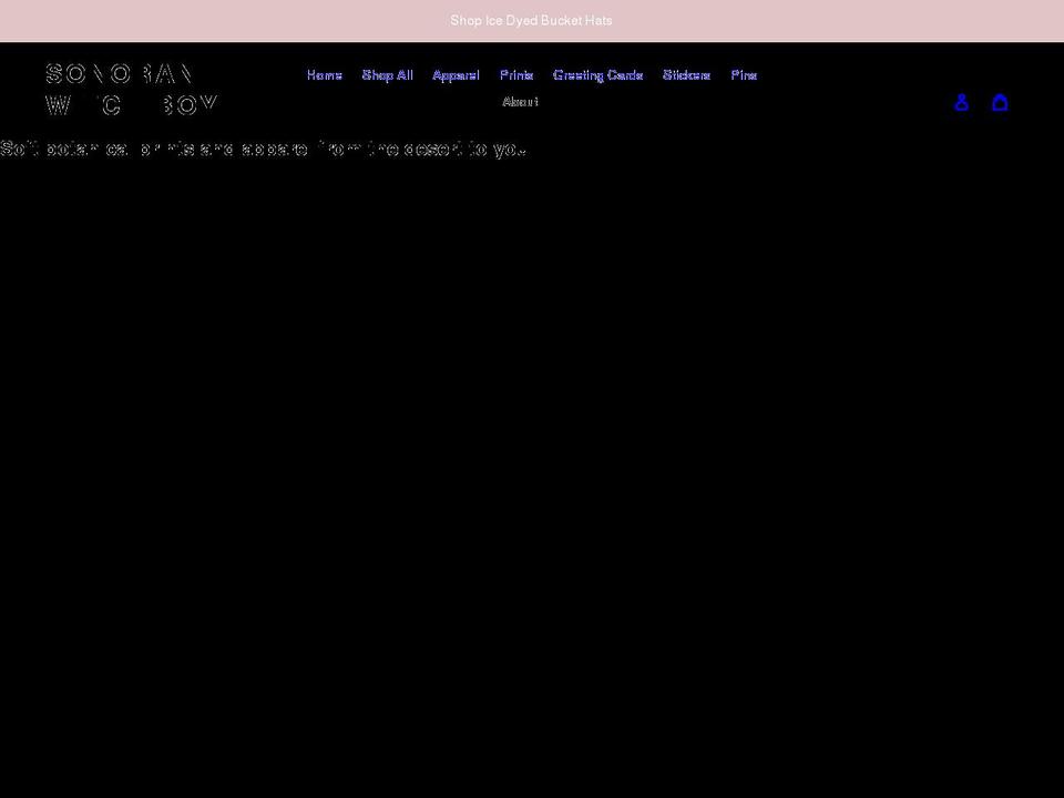 sonoranwitchboy.com shopify website screenshot