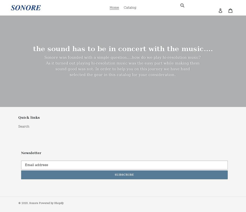 sonore-us.myshopify.com shopify website screenshot