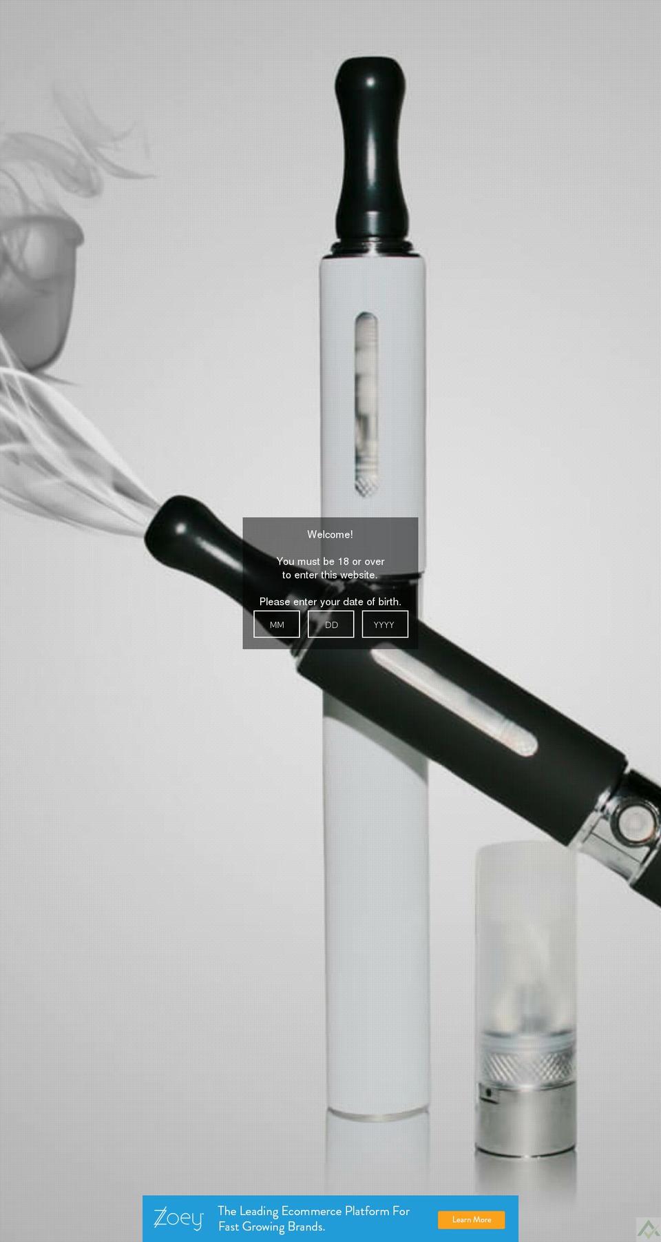 sonsofvaper.com shopify website screenshot