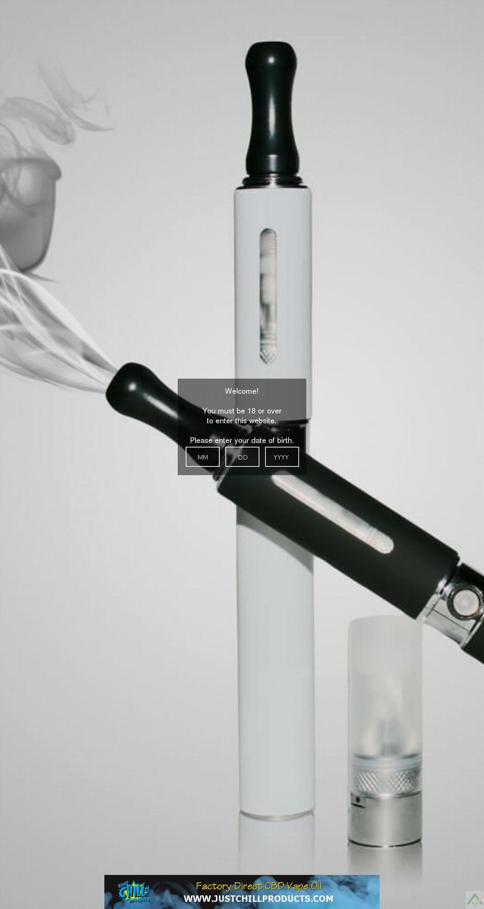 sonsofvapor.com shopify website screenshot