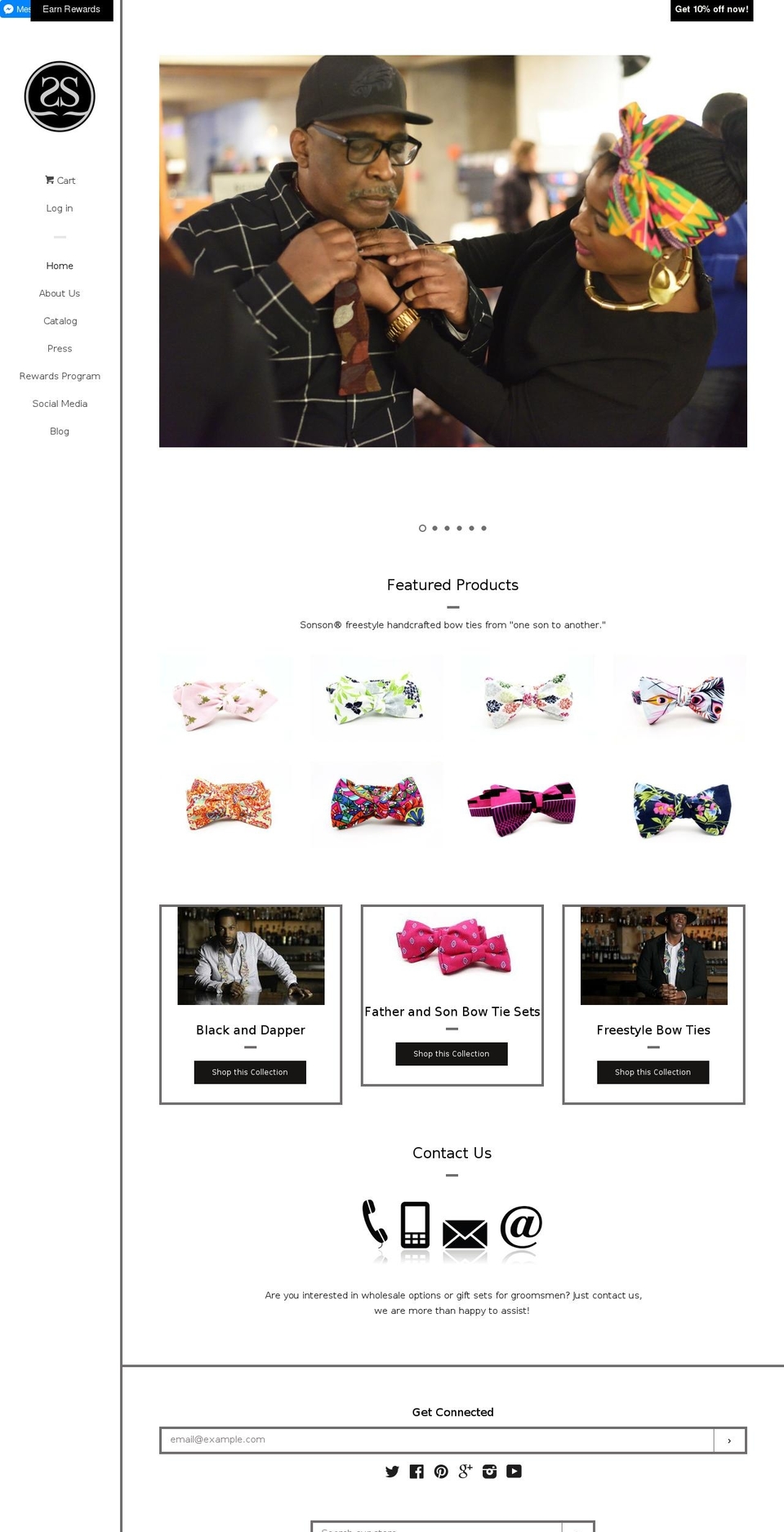 sonson.com shopify website screenshot