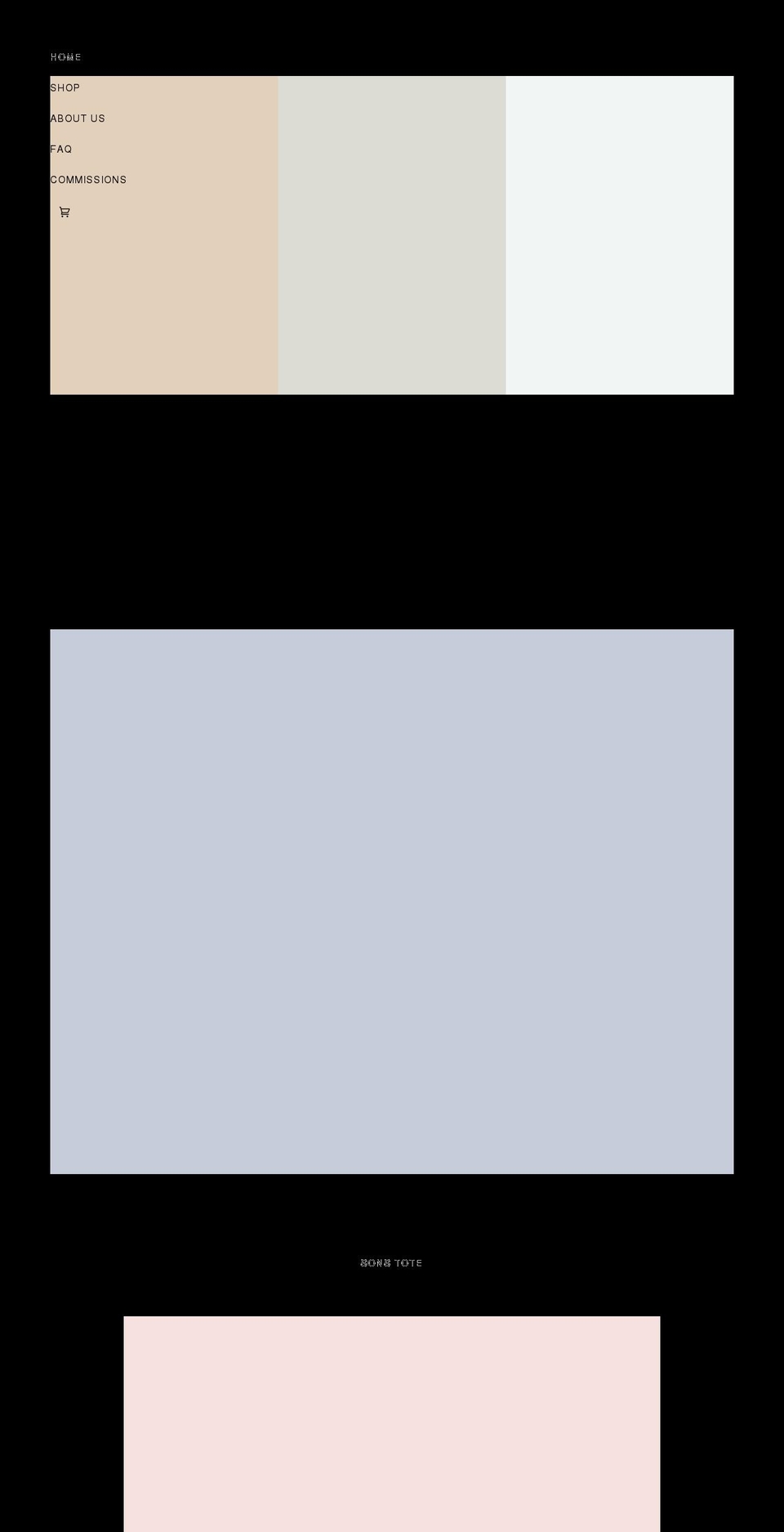 sonsstudioart.com shopify website screenshot