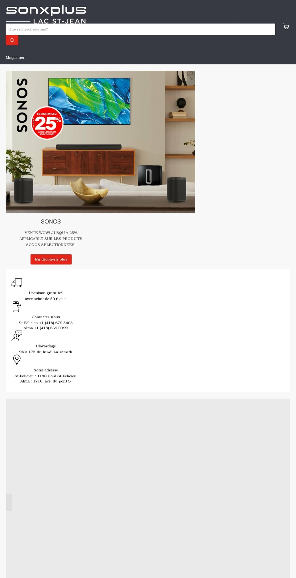 sonxpluslacstjean.com shopify website screenshot
