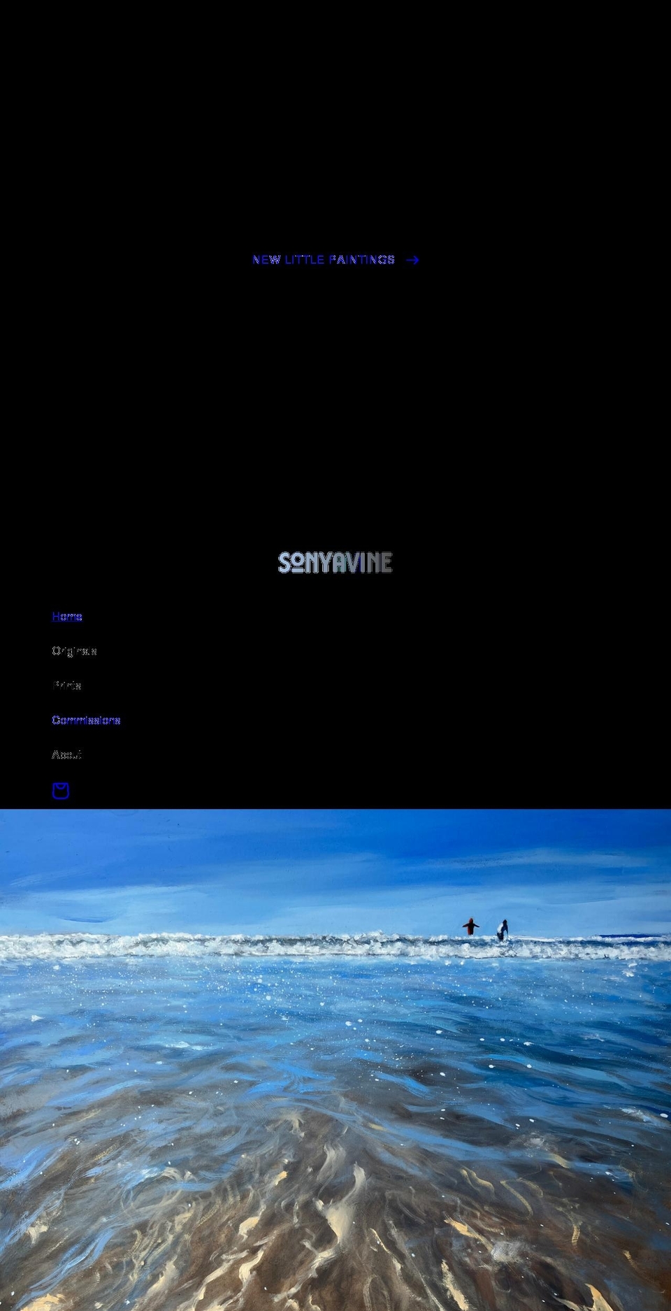 sonyavine.com shopify website screenshot