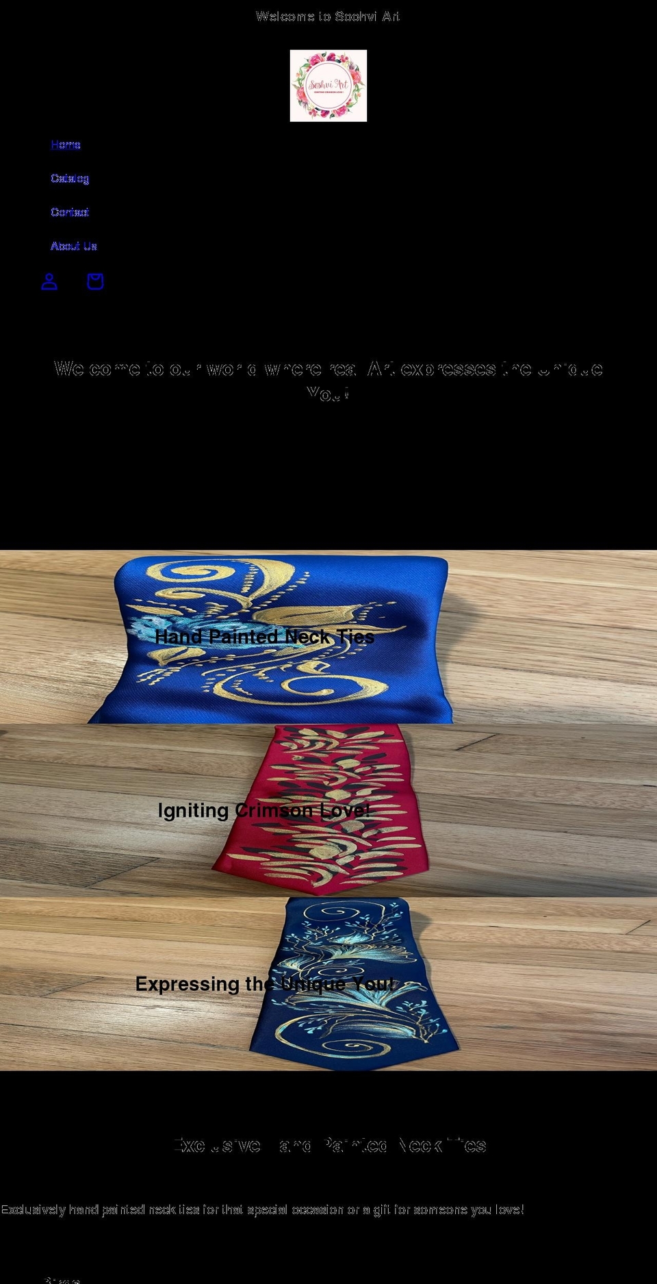 soohviart.com shopify website screenshot