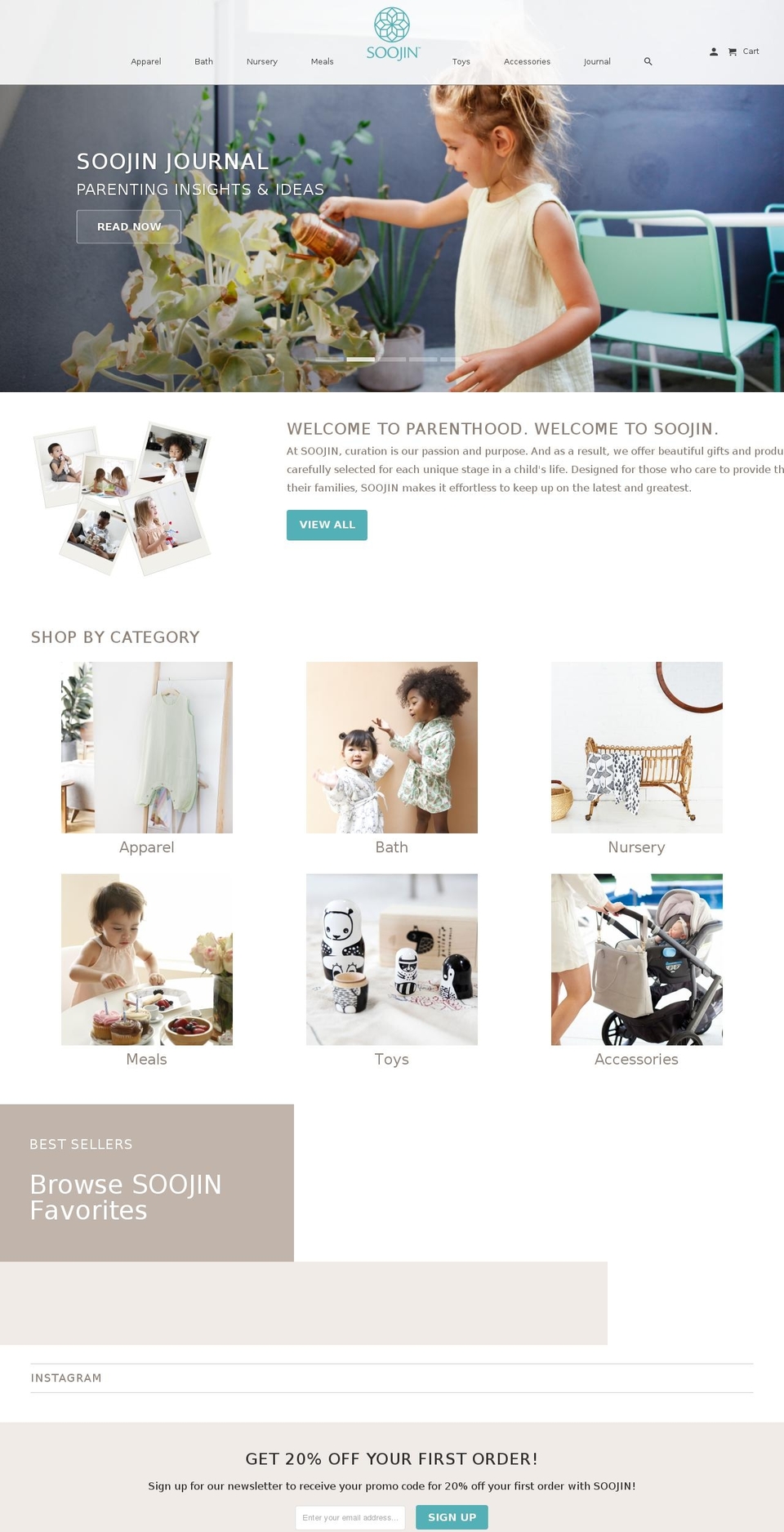 EVA Shopify theme site example soojin.com