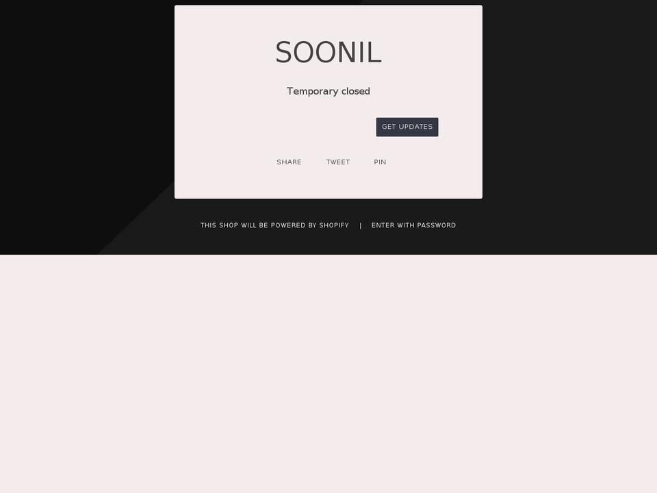 sooniltribeca.com — Shopify storefront screenshot