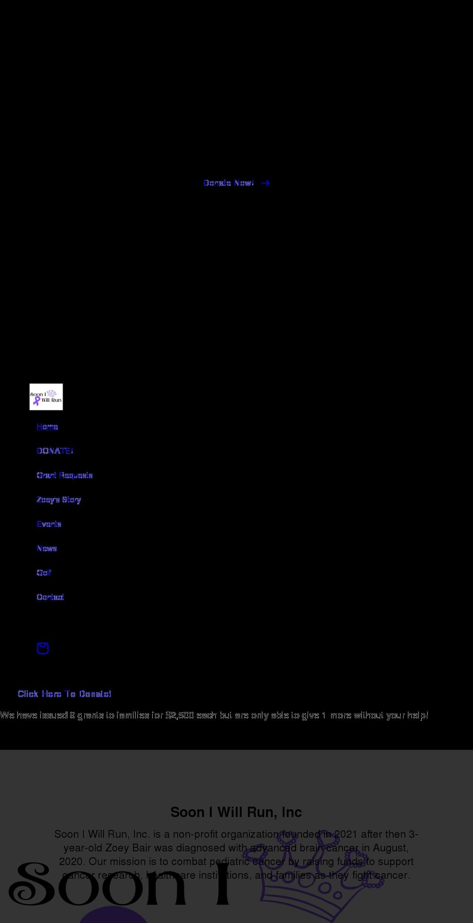 sooniwillrun.com shopify website screenshot