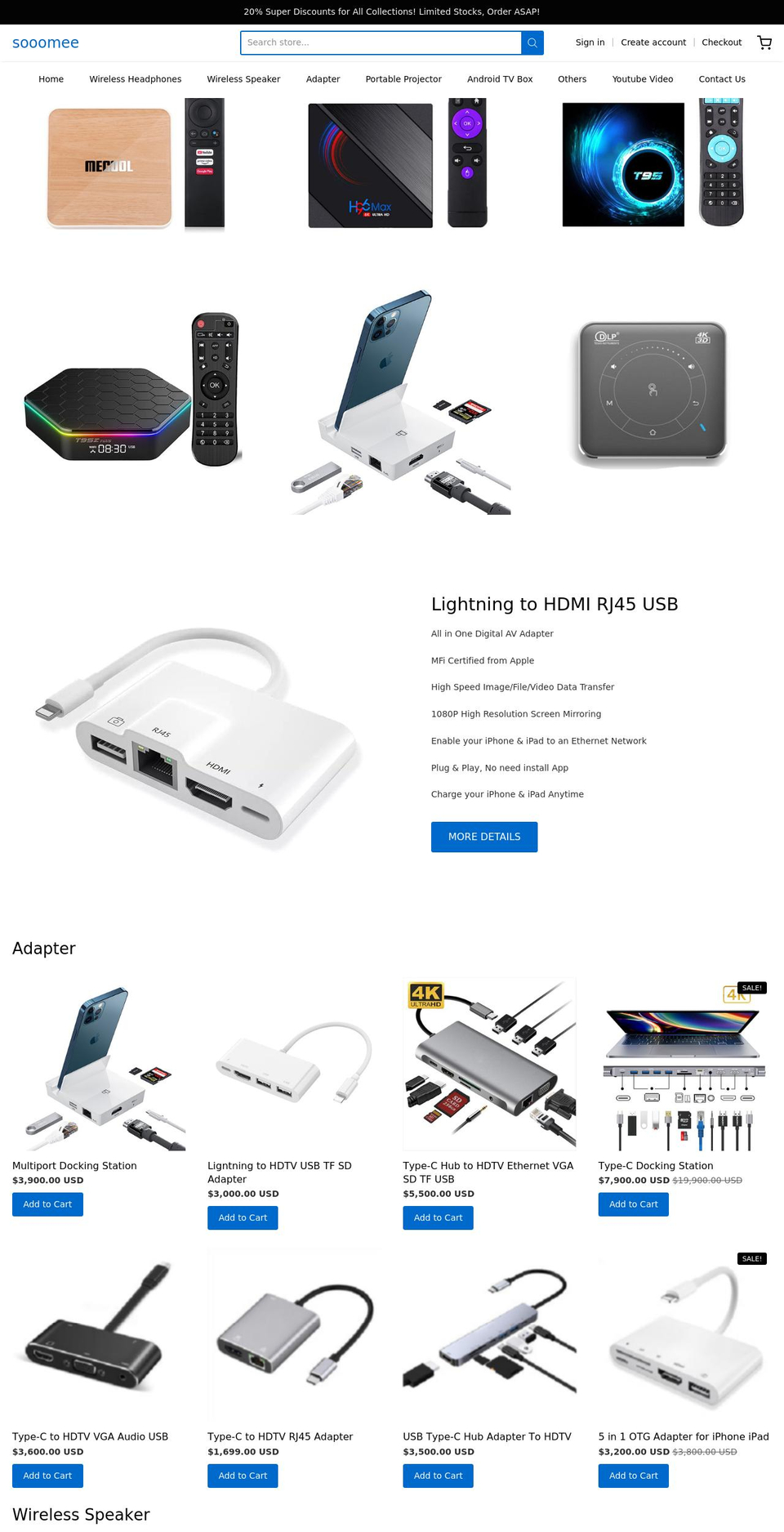 sooomee.com shopify website screenshot