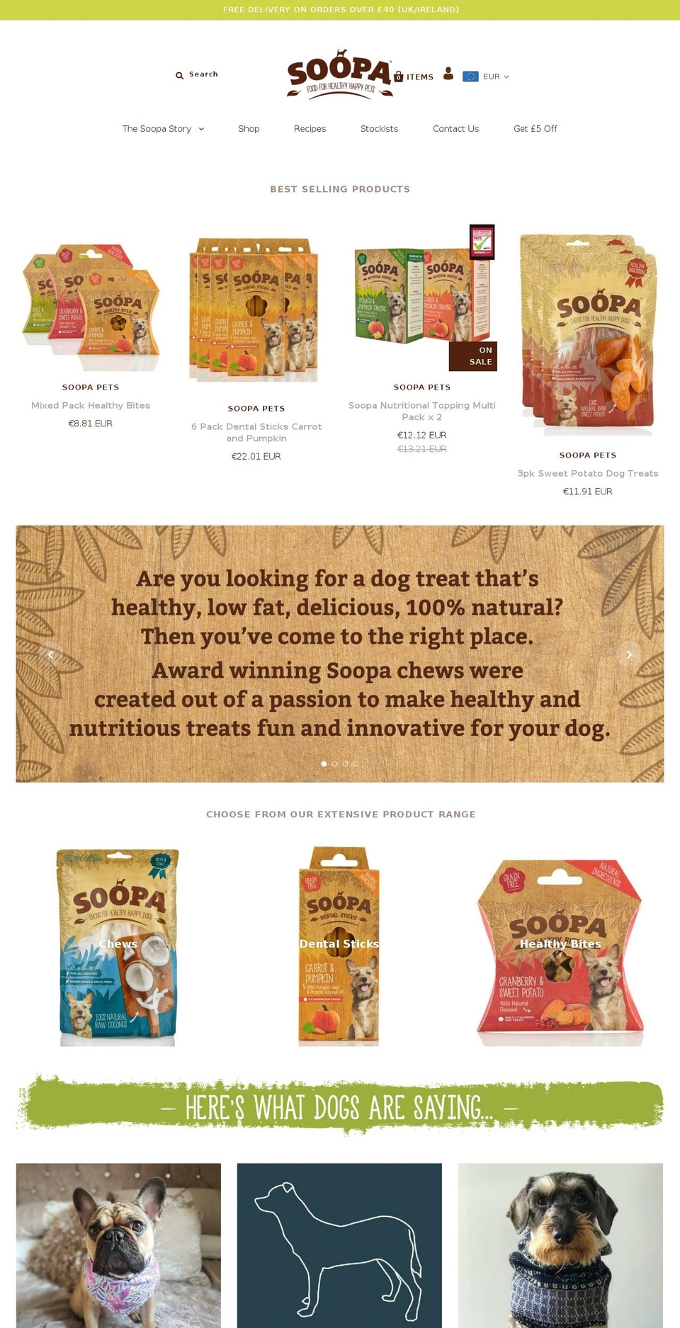 soopapets.com — Shopify storefront screenshot