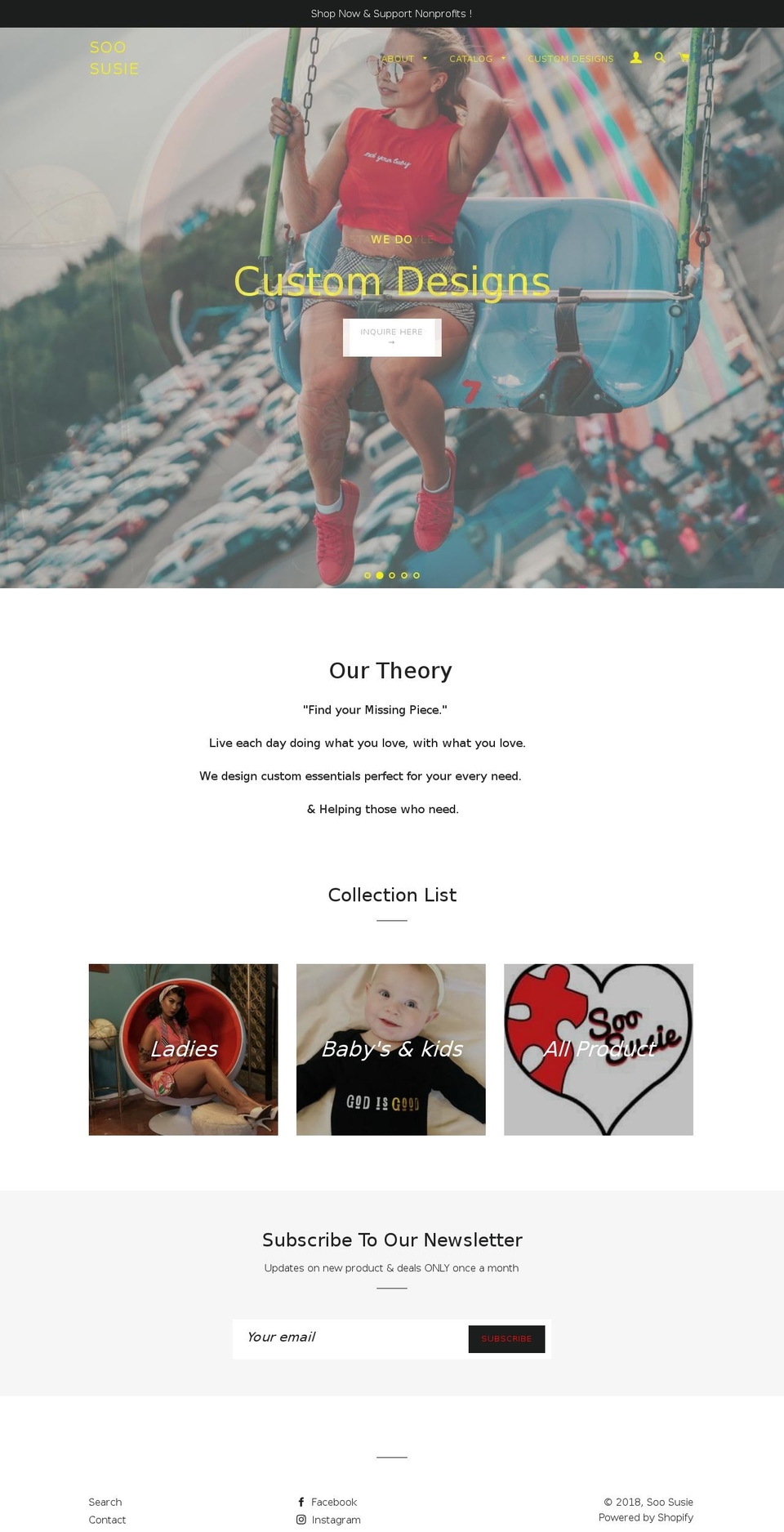 soosusie.com — Shopify storefront screenshot