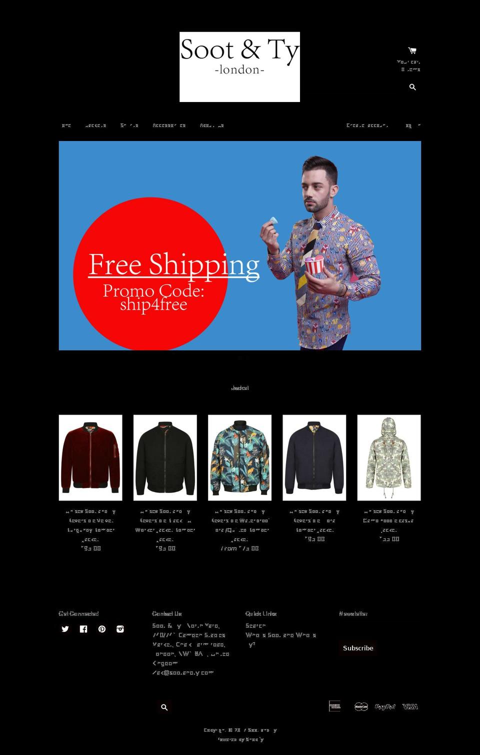 sootandty.com shopify website screenshot