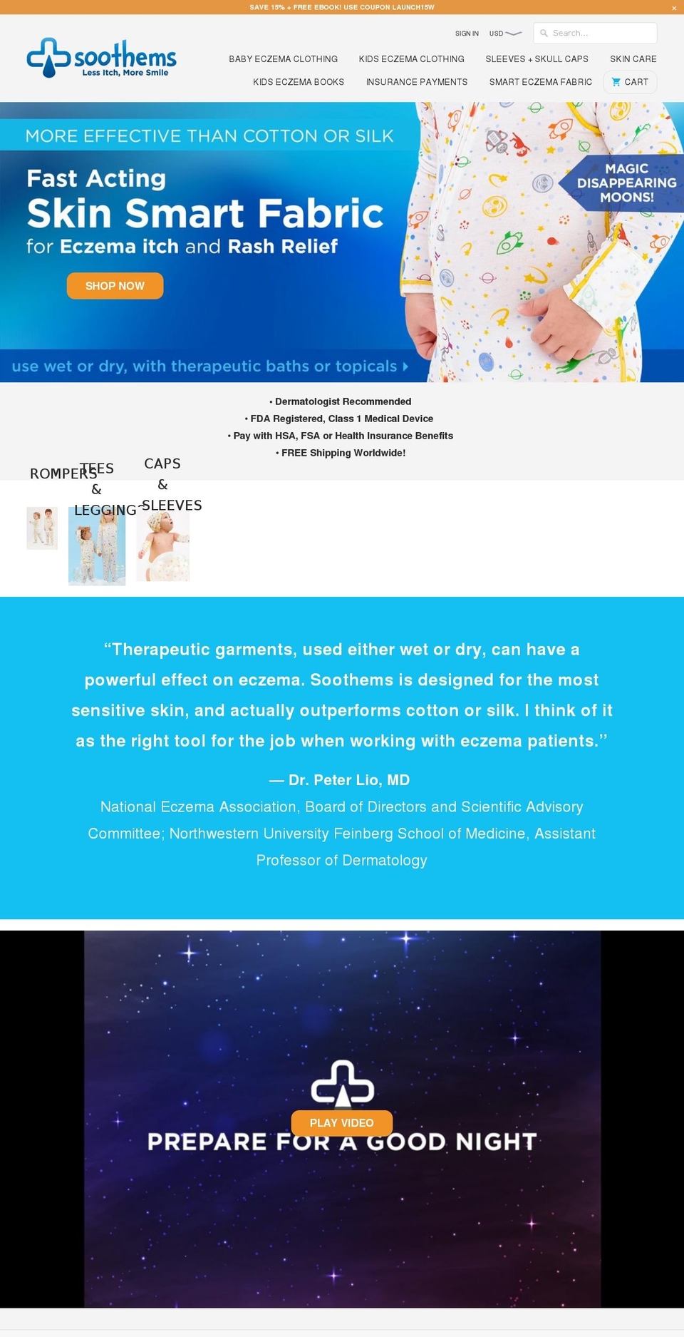 soothems.com — Shopify storefront screenshot