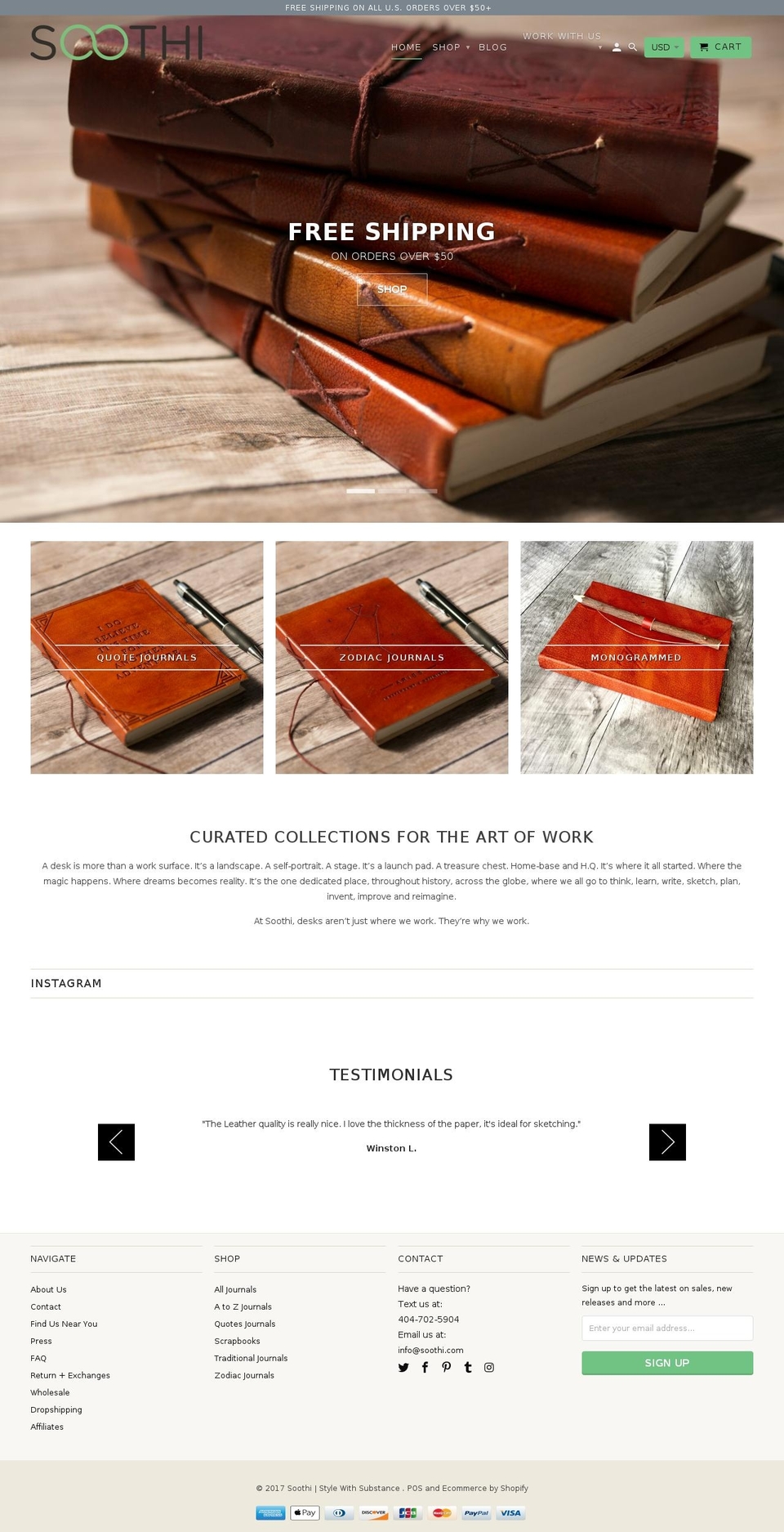 soothi.com shopify website screenshot