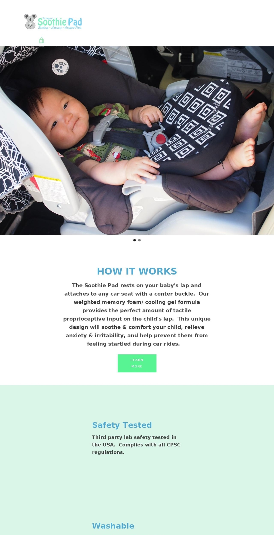 soothiepad.com — Shopify storefront screenshot