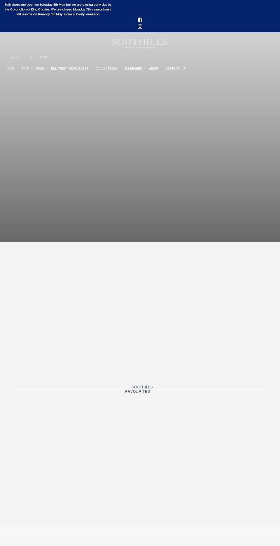 soothills.co.uk shopify website screenshot