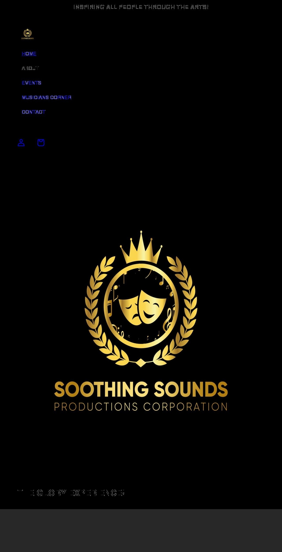 soothingsoundsproductions.com shopify website screenshot