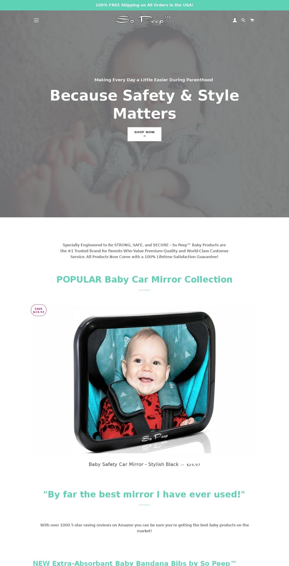 sopeep.com shopify website screenshot