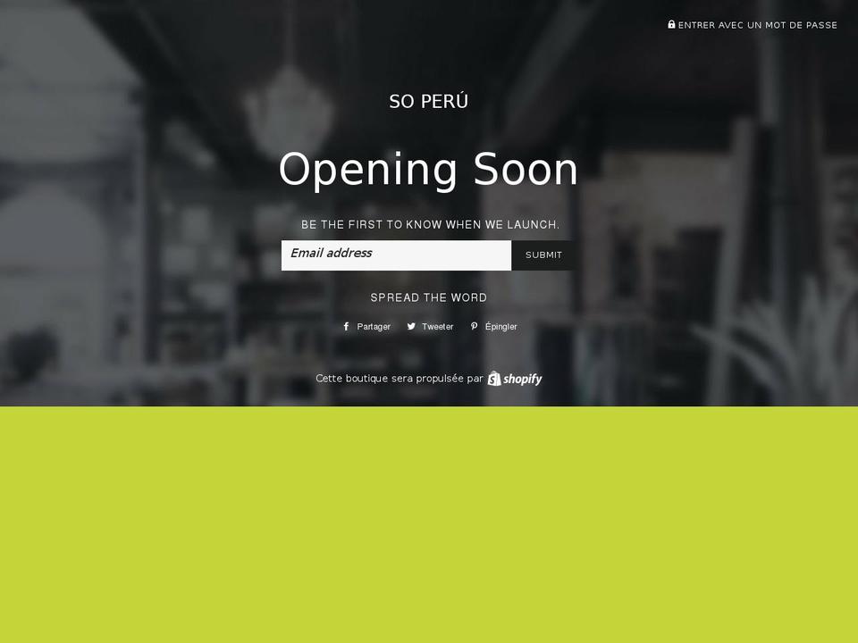 soperu.com — Shopify storefront screenshot