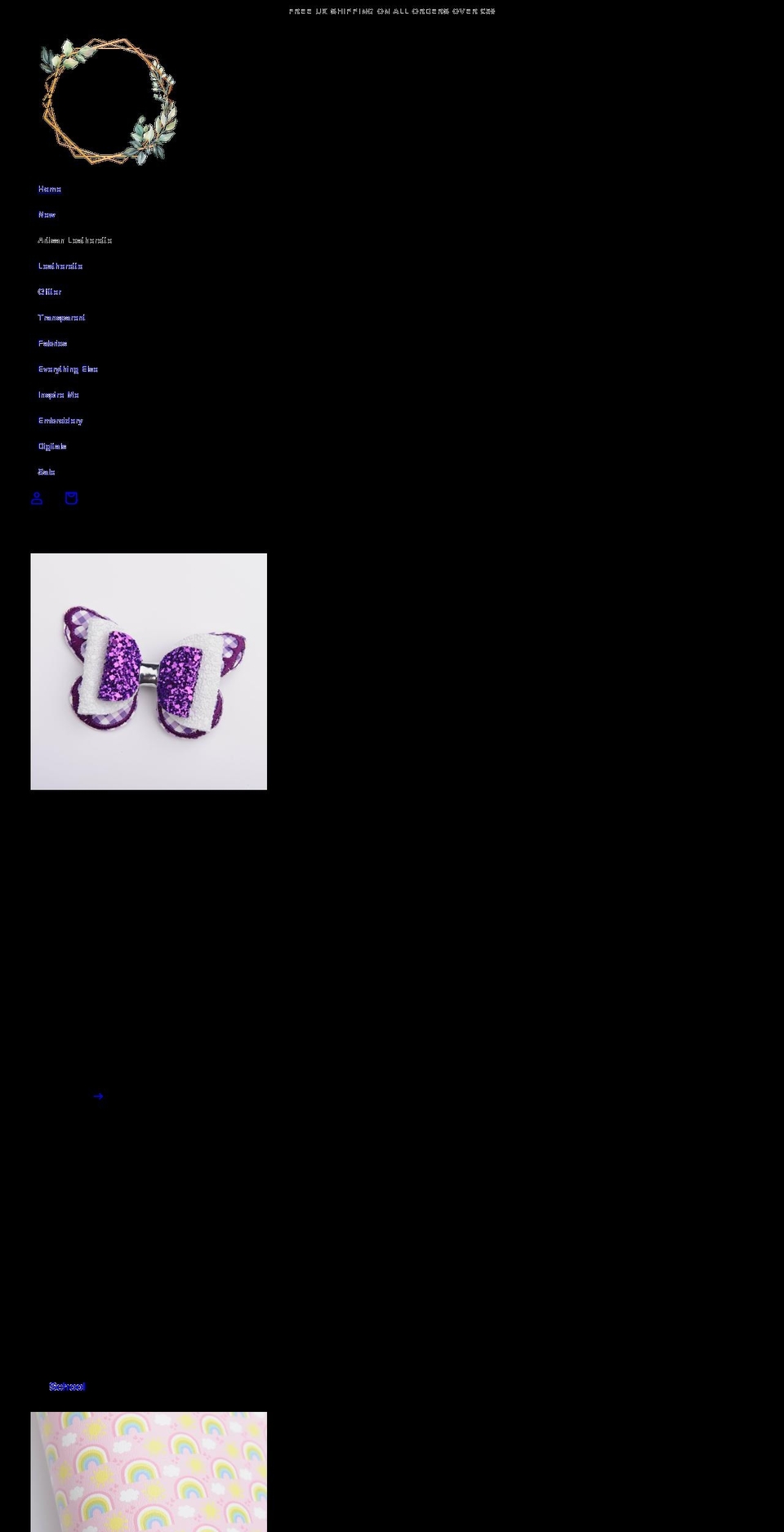 sophia-grace-bow-craft-supplies.myshopify.com shopify website screenshot