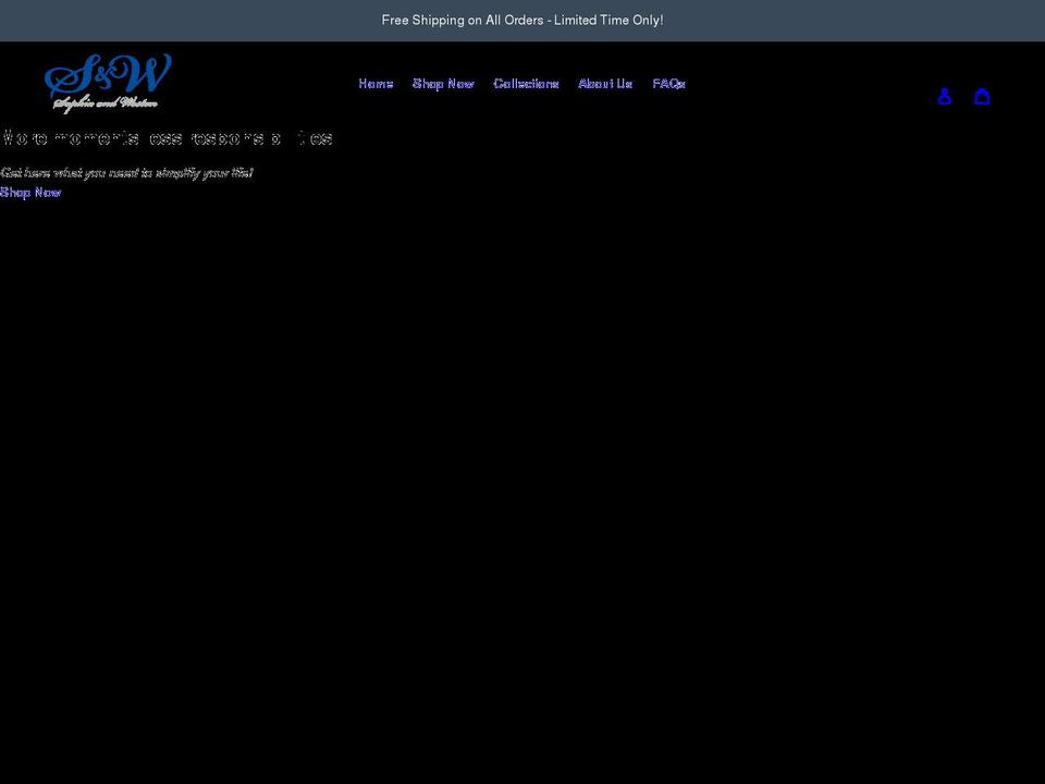 sophiaandweston.com shopify website screenshot