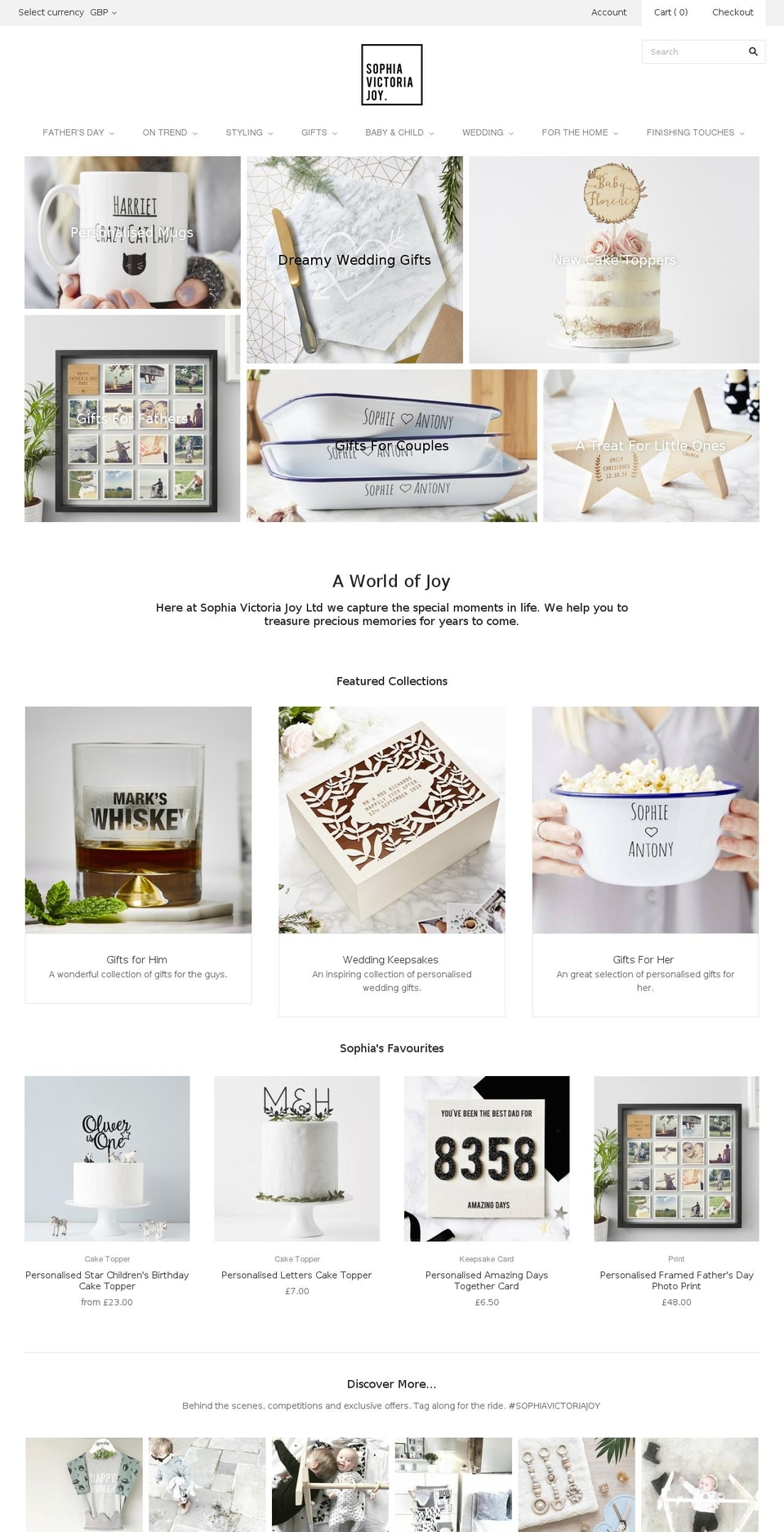 Copy of Edited by Rooster v Shopify theme site example sophiavictoriajoy.com