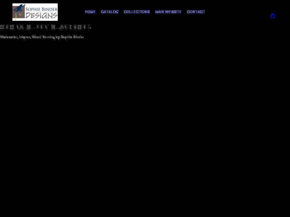 sophie-binder-designs.myshopify.com shopify website screenshot