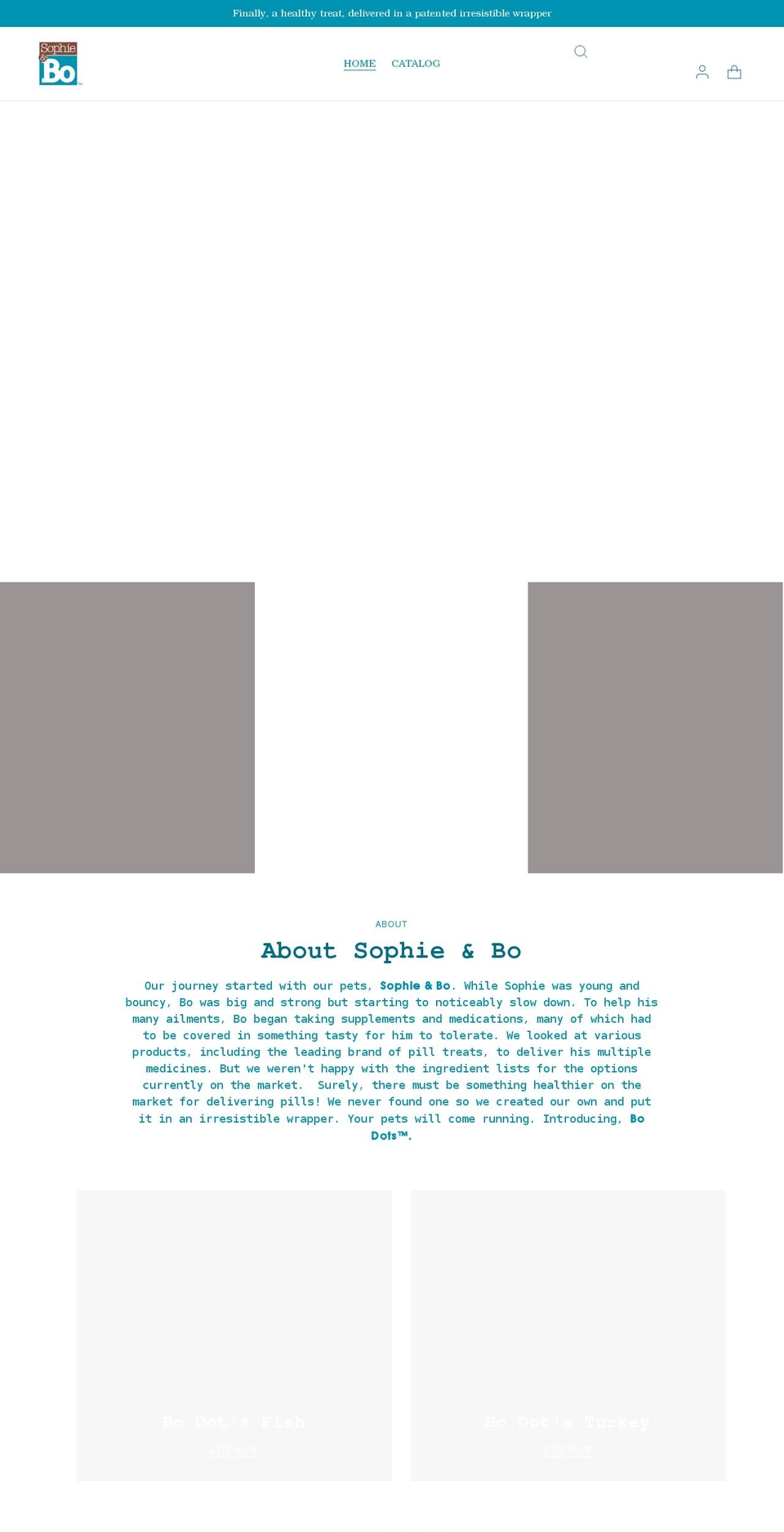 sophieandbo.com shopify website screenshot
