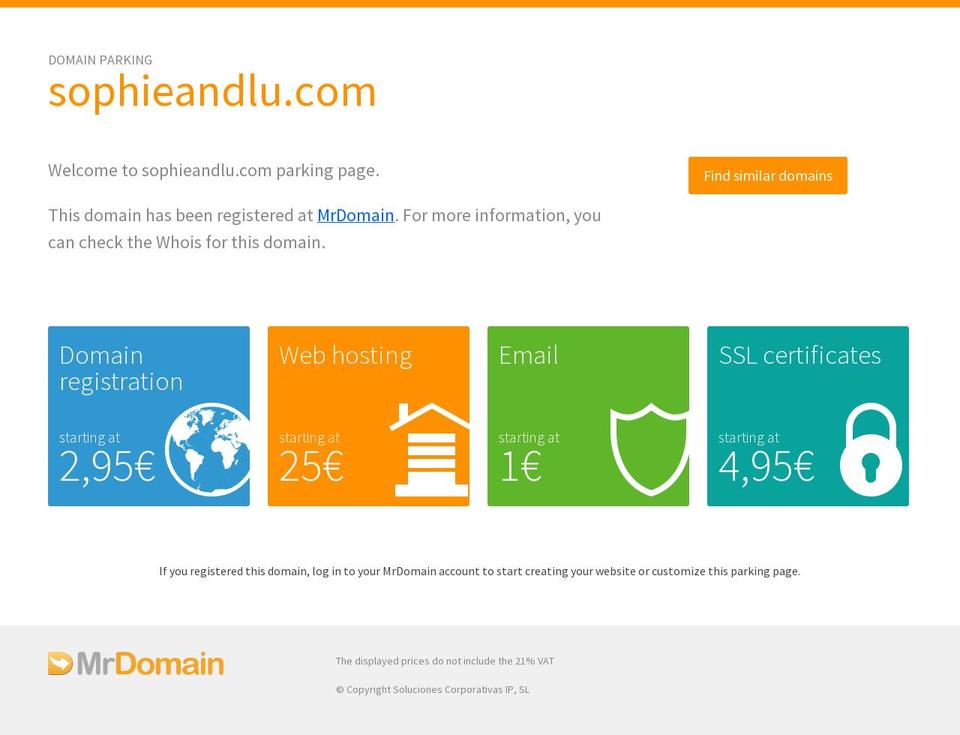 sophieandlu.com — Shopify storefront screenshot